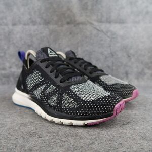 Reebok Shoes Womens 6 Athletic Trainer Running Print Smooth Clip UltraKnit Black